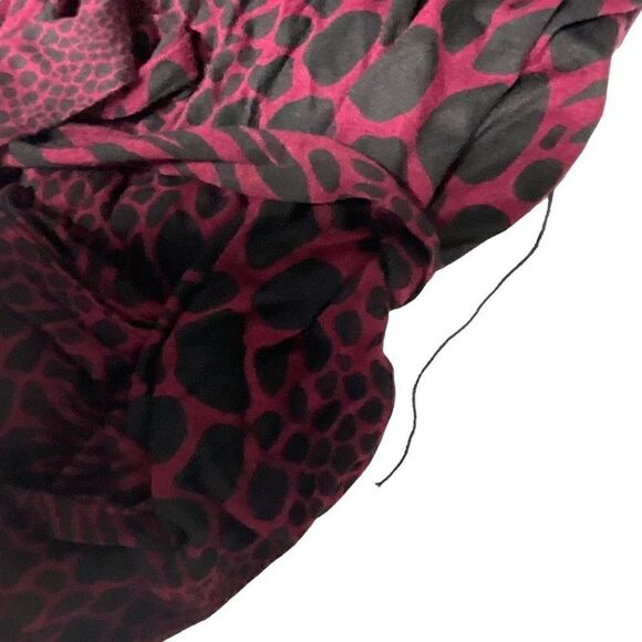 Michael Michael Kors Jumpsuit Red Black Leopard Wide Leg Chain Straps Large - Picture 8 of 15